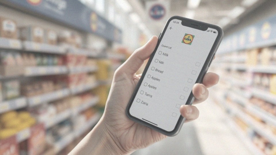 Jak tworzyć listy zakupów w aplikacji Lidl Plus?